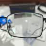 依视路（ESSILOR） 钻晶系列高清耐磨防蓝光近视超薄镜片专业配度数眼镜架男女镜框 钛+金属-全框-4004BK-黑色 镜框+依视路膜岩高清1.67现片 实拍图