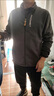 摇粒绒男士保暖秋冬夹克大码外套加绒休闲加厚开衫卫衣绒衣 W27灰色 加绒 【特价捡漏】 XL 【115-130斤】 实拍图