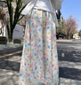 相伊恋人冰丝花苞裙裤女25夏季新款防晒宽松显瘦小个子碎花薄款休闲阔腿裤 彩色 【上身直降8℃】 S 【建议体重80-100斤】 实拍图