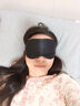TA真丝眼罩桑蚕丝睡眠遮光透气男女士通用午睡觉舒适夏日冰凉感黑色 实拍图