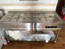 猎钢狼快餐保温台商用不锈钢保温汤池电热食堂打菜热菜售饭台快餐保温车 4格8盆A（特厚款）带盆带盖 实拍图
