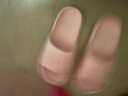 洁丽雅拖鞋女夏季室内家居家用浴室洗澡防滑防臭EVA情侣静音凉拖鞋男夏 粉色【热卖款】 38-39 （适合37-38码） 实拍图
