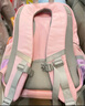 得力（deli）小学生书包儿童男女孩运动风简约大容量减负背包BB160 粉色-中号  实拍图