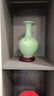 傲世景德镇陶瓷器新中式花瓶工艺品客厅摆件酒柜玄关茶室博古架装饰品 豆青釉清荷赏瓶+底座 实拍图