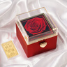 Para Ella永生花旋转花盒惊喜生日礼物女求婚足金老婆圣诞节礼品实用纪念日 实拍图