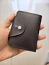 ELLEN FANTASIA牛皮卡包男多功能银行卡片包多卡位卡套名片夹防消磁驾驶证套女士 咖啡【20卡位+2个证件位】 实拍图