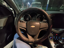 汽车真皮方向盘套 四季通用真皮把套牛皮 套子 雪佛兰科鲁兹迈锐宝科帕奇赛欧创酷景程探界者 黑红线 实拍图