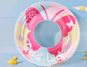 361°儿童游泳圈男女童防侧翻初学者宝宝可爱腋下圈充气救生圈夏日粉 实拍图