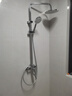 帝王洁具三出水铬色淋浴花洒套装家用明装全铜卫生间洗澡沐浴下出水包安装 银色/经典三出水花洒 实拍图