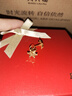 周六福（ZLF）  黄金耳环女款5G足金甜美小清新雪花耳坠耳钉 计价 1.45g 实拍图