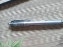 東米东米速干笔按动中性笔ins日系高颜值902学生刷题笔黑笔水笔考试专用笔黑色ST笔头葫芦芯顺滑按压式 灰蓝色1支【书写黑】 实拍图