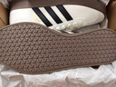 adidas「T头鞋」VL COURT复古休闲板鞋德训鞋男女阿迪达斯轻运动 汉玉白/黑色/树脂黄   42.5 实拍图
