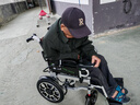 好哥（haoge）电动轮椅老年人专用智能全自动轻便可折叠旅行残疾人代步车W680 低靠6减震【远程遥控+语音播报】锂电20A-热销 实拍图
