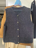 卡汐沐 针织马甲女外穿小香风中灰色背心女秋装洋气上衣内搭开衫毛衣女 小金扣法式针织马甲【中灰色】 均码 【建议90-125斤】 实拍图