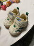 泰兰尼斯秋季童鞋女宝宝学步鞋软底机能鞋婴儿鞋子男童透气面包鞋白绿18码 实拍图