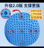 博舒健指压板脚底按摩垫疏通经络成人原地跑步垫按摩脚垫 粉色 实拍图