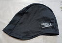 速比涛（Speedo）舒适透气速干游泳布帽高弹不勒头游泳训练装备 黑色 实拍图