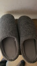 京东京造【羊毛拖】可拆卸双面棉拖鞋秋冬拖鞋男士冬季棉拖大象灰42-43 实拍图