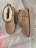 UGG EVERSHEEPSKINS周冬雨UGG厚底5厘米mini增高桑坡冬季新款雪地靴加厚棉鞋外穿 栗色 35 女 实拍图