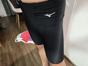 美津浓（MIZUNO）泳裤男士防尴尬大码长款5分裤专业速干抗氯游泳衣装备B1127黑L 实拍图