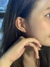 中国黄金（CHINA GOLD）光圈耳环足金时尚素圈女圆形养耳洞耳饰情人节生日礼物送女友老婆 【今/次日达】光圈耳环 【一对】约0.5g 实拍图
