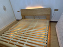 源氏木语全实木床现代简约橡木多功能主卧大床北欧风小户型卧室夜灯双人床 橡木原木色低铺1.8*2m无垫 实拍图