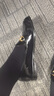 莱尔斯丹[墨金爵士]圆头套脚搭扣羊皮低跟乐福鞋女单鞋10501 黑色BKL 38 实拍图