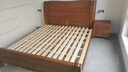 北尚（Sit Down）中式胡桃木实木床双人床1.8米x2米现代中式主卧大床婚床实木家具 胡桃木实木床+床头柜1 1800mm*2000mm框架结构 实拍图