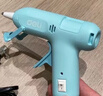 得力（deli）热熔胶枪家用儿童款手工制作快速加热熔胶高粘胶枪天蓝色带胶棒 实拍图