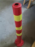 趣行 警示柱挡车柱 反光弹力防撞柱2只装 隔离桩护栏塑料路桩75cm 实拍图