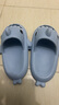 LATE TIME鲨鱼儿童拖鞋夏可爱男女童防滑厚底踩屎感软底防滑家居宝宝凉拖鞋 雾霾蓝 内长20cm 【建议脚长19cm】200 实拍图