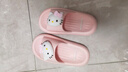 猪爸爸儿童拖鞋女童夏季2025新款室内防滑6-12岁三丽鸥宝宝亲子拖鞋粉19 实拍图