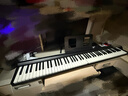 特伦斯电子琴88键折叠琴成人儿童初学电钢键盘教学乐器V10家用便携钢琴 典雅黑+原装琴包+Z型琴架 实拍图