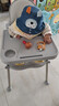 看宝贝宝宝餐椅婴儿餐椅儿童餐椅宝宝椅便携式儿童桌椅儿童吃饭桌椅座椅 灰色+高低可调+PU坐垫 实拍图
