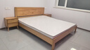 洛亚妮【24H云仓闪发】实木床100％纯实木1.5米单人床原木风主卧双人床 原木床+10cm床垫+床头柜2 1.8米*2米 实拍图