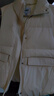 森马（Semir）棉马甲女冬季防泼水纯色oversize立领面包服叠穿时尚百搭外套 奶白10501 S 实拍图