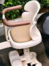 FGHGF电动车儿童座椅前置电瓶摩托车坐椅电车通用安全宝宝婴儿小孩坐凳 全包围【奶芙白】 升降减震 8个月-3岁 实拍图