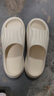 名创优品（MINISO）家居拖鞋男女情侣家用舒适浴室防滑防臭凉拖鞋夏 珍珠白  44-45 实拍图