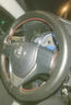 安牛 手缝方向盘套真皮头层牛皮汽车把套防滑皮套四季通用型透气吸汗 头层牛皮黑色红线打孔 实拍图