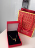 中国黄金（CHINA GOLD）18K金节节高升项链女款百搭竹节吊坠母亲节生日礼物送女友爱人 18K竹节吊坠【配S925银链】 实拍图