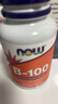 诺奥（NOW）维生素B100胶囊100mg高含量含叶酸烟酸11种复合配方100粒美国进口 实拍图