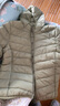 鸭鸭（YAYA）佟丽娅同款秋冬轻薄羽绒服女冬装短款鸭绒轻型薄款女士保暖外套K 抹茶绿 2XL (175) 实拍图