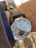 海鸥（SEAGULL）手表男自动机械表 日历周历月历镂空飞轮男士手表生日礼物男表 白 实拍图