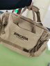 新潮代旅行包男大容量手提帆布单肩斜挎包商务出差户外行李包运动健身包 3049卡其色【多隔层大容量+独立鞋仓】 实拍图