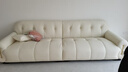 冬熊棉花糖真皮沙发法式奶油风客厅小户型轻奢白色钢琴键云朵沙发 【慵懒加宽版1.2m宽】3.1米 进口纳帕牛皮【旗舰版】凝胶记忆棉+6CM紫罗兰 实拍图