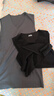 雅鹿保暖背心男士无痕加绒内穿打底宽肩大码防寒抗菌上衣冬季2件装 黑+深灰 XL 【适合110-130斤】 实拍图