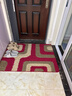 宝丽彩门口入户地垫脚垫家用卫生间防滑吸水门垫进门地板垫升级加厚门垫 田园地方红 90*120cm 实拍图