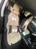 喜尚喜汽车座套亚麻汽车坐垫四季通用布艺座垫卡通可爱座椅套车垫适用于 豪华版温馨米 日产轩逸奇骏逍客天籁骐达蓝鸟 实拍图