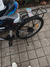 EG7山地自行车成人学生变速越野单车双减震赛车26寸青少年男女 辐条【加厚防滑轮-更安全】黑白 26寸21速【适合：160-180CM】 实拍图