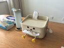 橱明星纸巾盒家用客厅高档轻奢桌面卧室床头眼镜盒多功能茶几收纳抽纸盒 奶油白-坐姿款DIY【2手2脚眼嘴】 实拍图